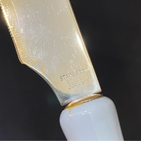 Vintage Home for the Holidays Christmas Holly Stainless Cake Server & Knife Set - Picture 11 of 12